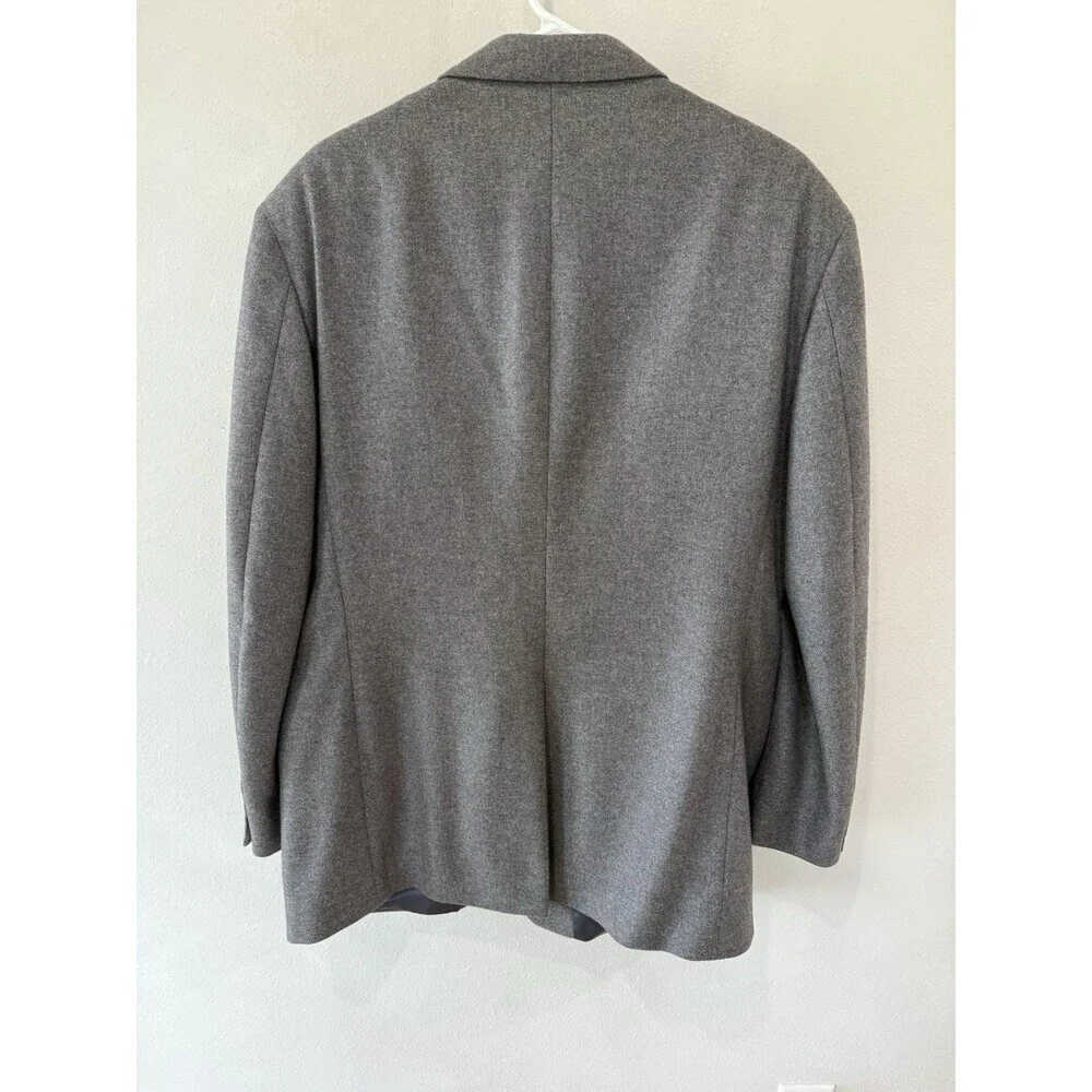 Polo Ralph Lauren Cashmere Gray Blazer Jacket Button Made in Italy Men’s 46 Long